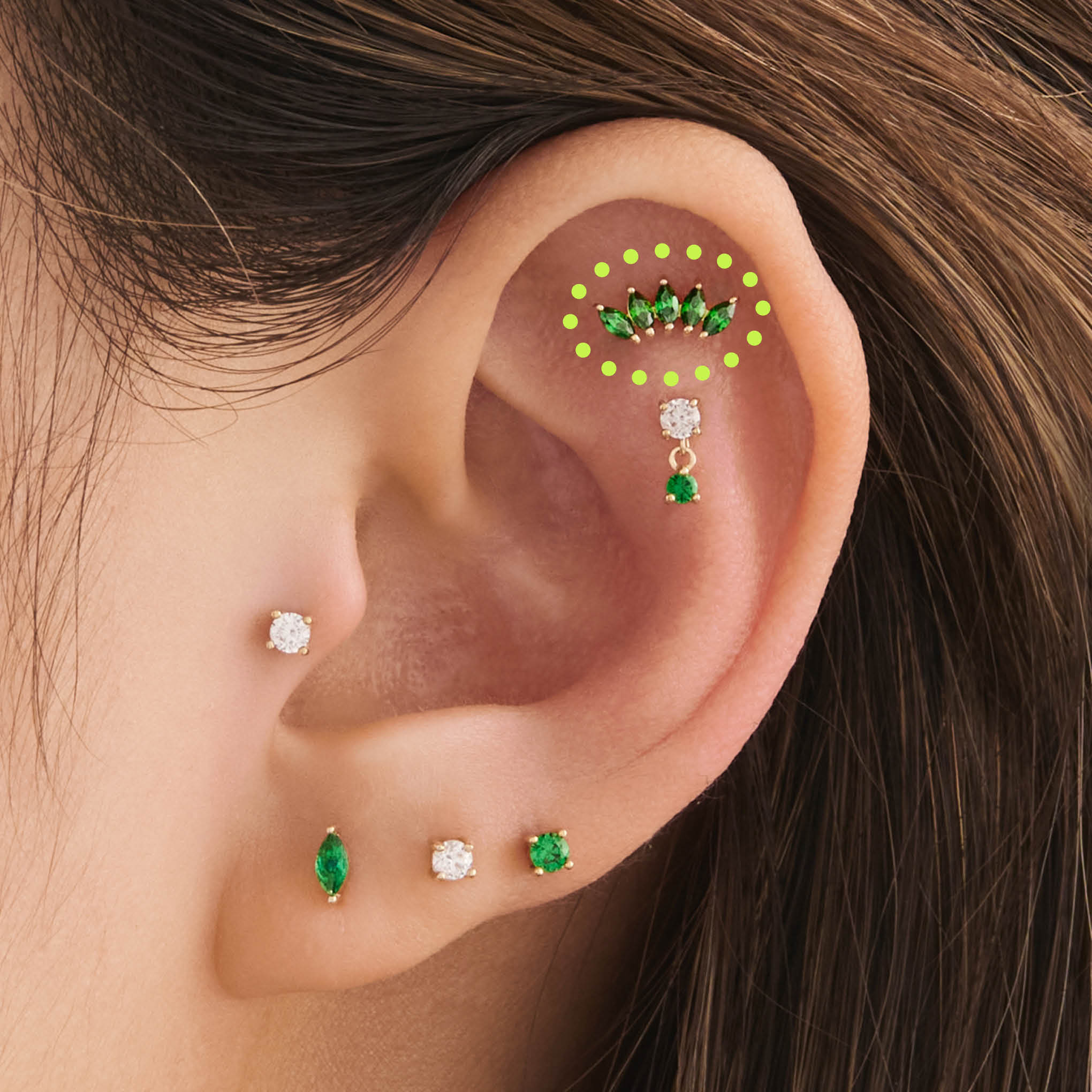 14K Crown Flatback - Image 8