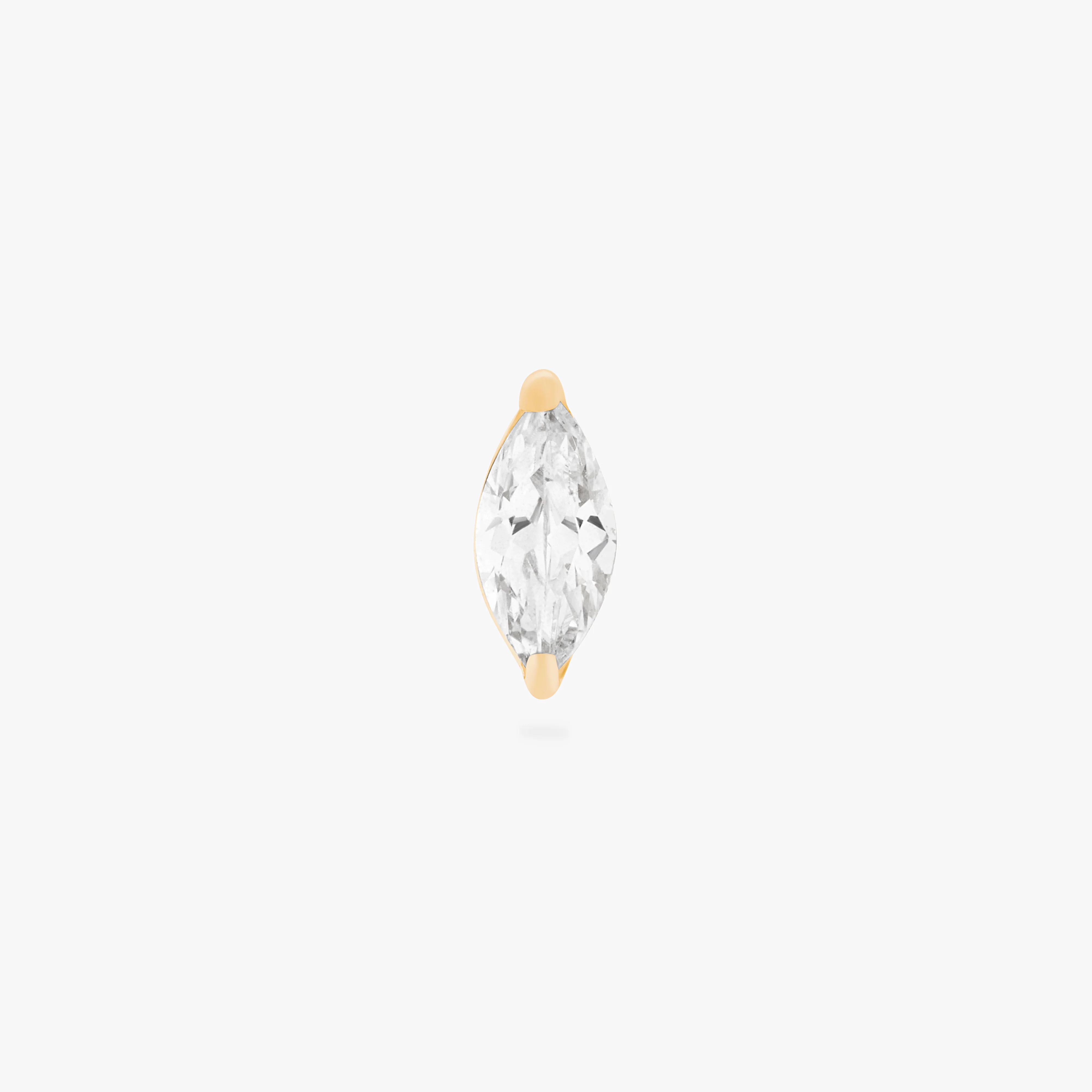 Gold Marquise Flatback Post - Image 6