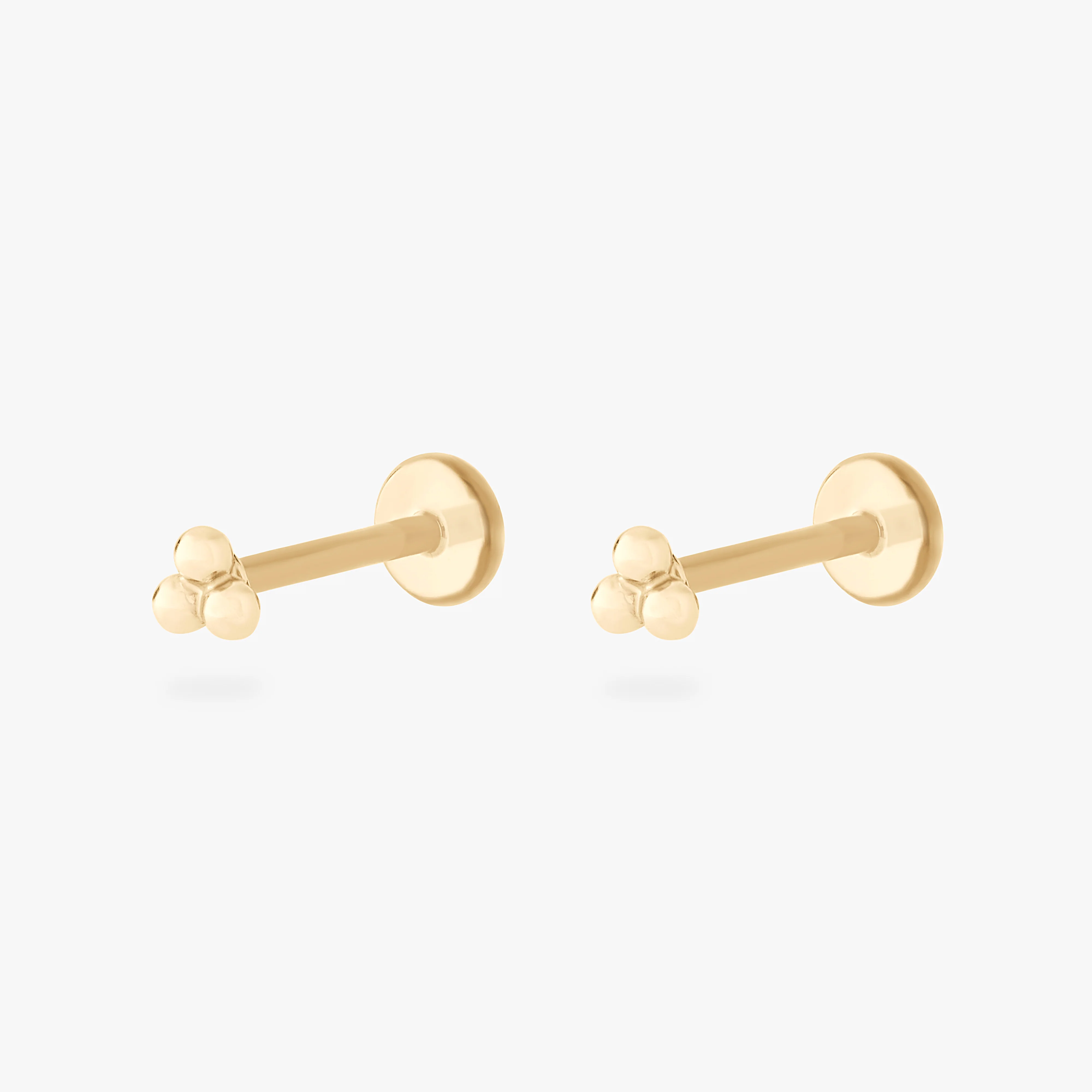 14K Trinity Ball Flatback - Image 6