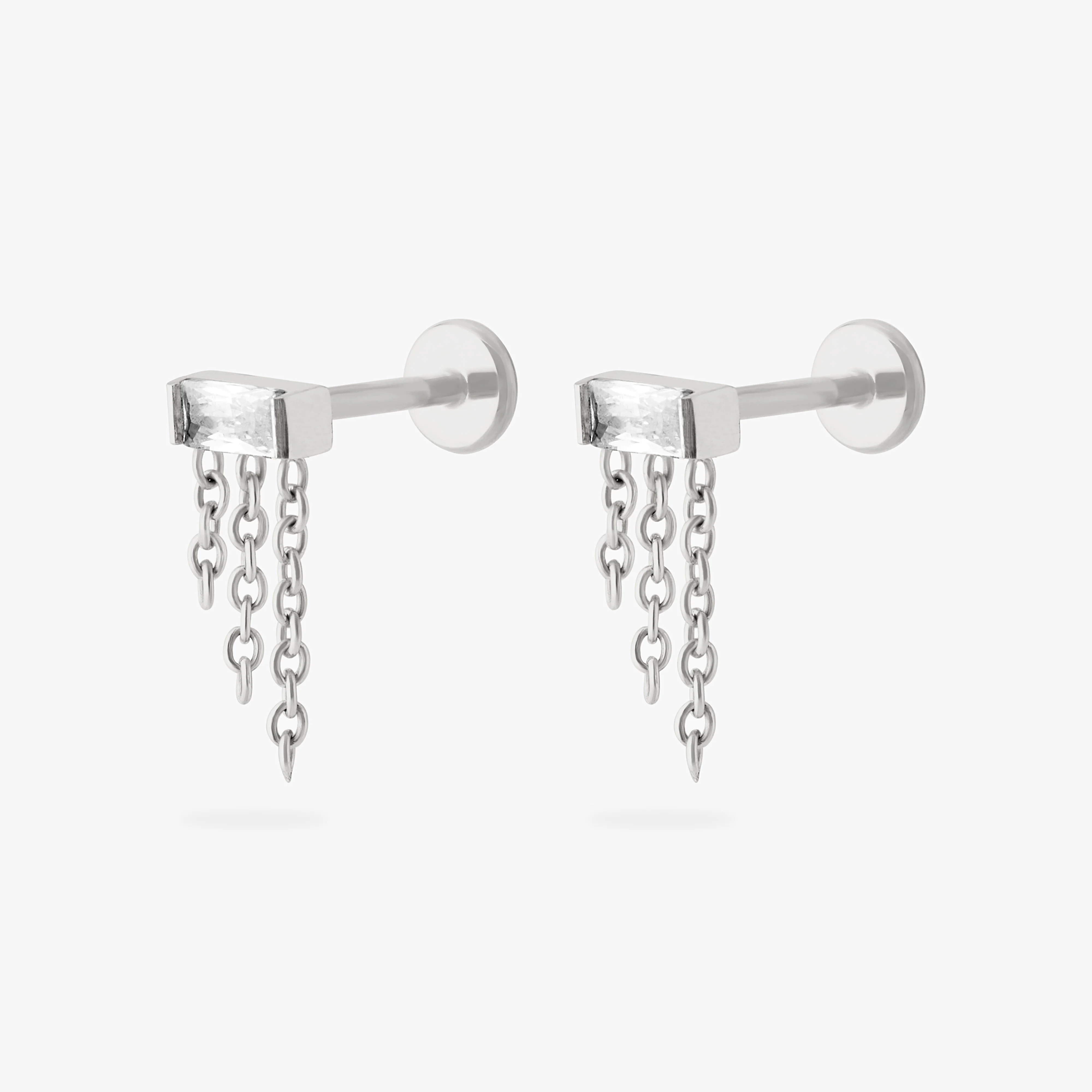 Chain Baguette Flatback Stud - Image 10