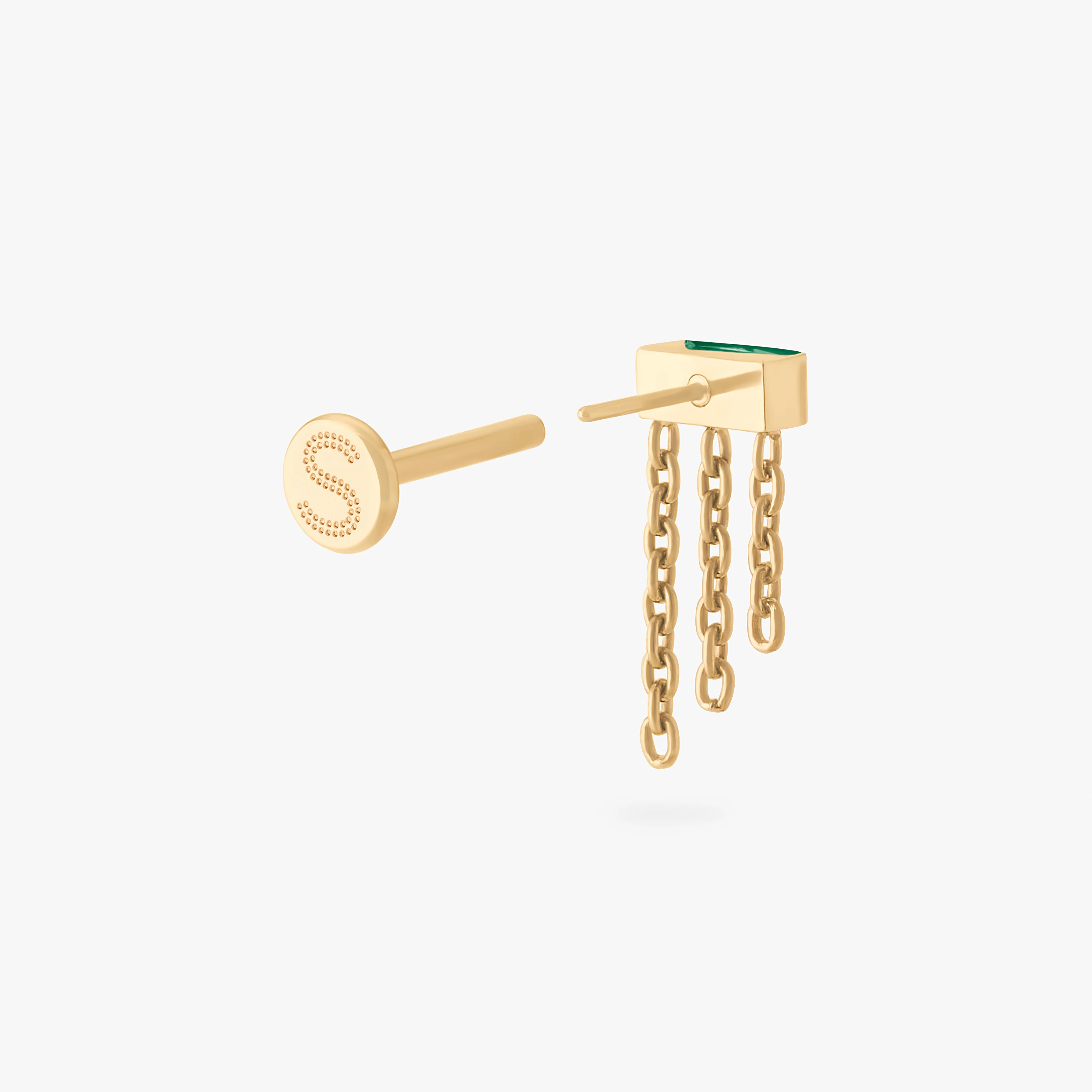 Chain Baguette Flatback Stud - Image 14