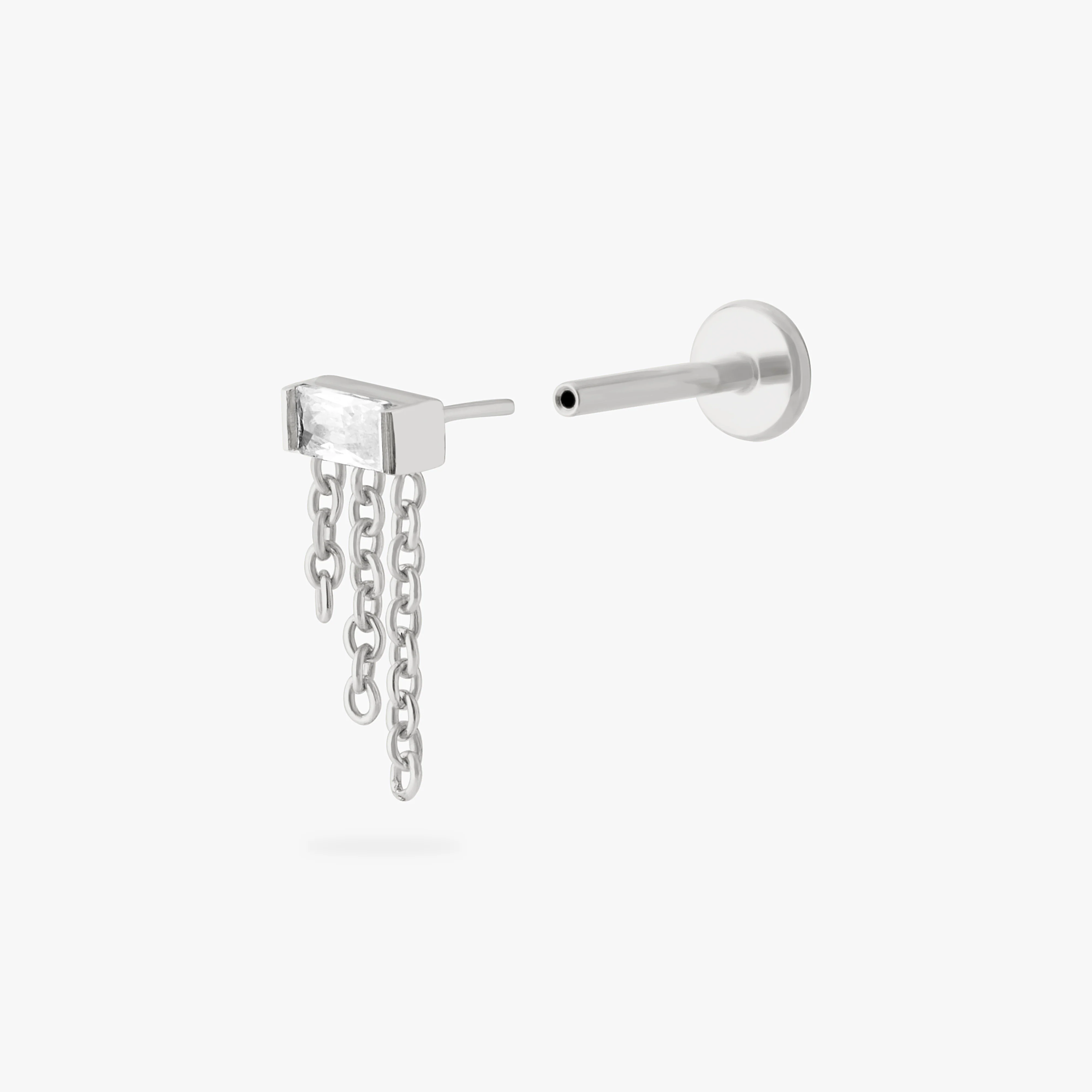 Chain Baguette Flatback Stud - Image 8