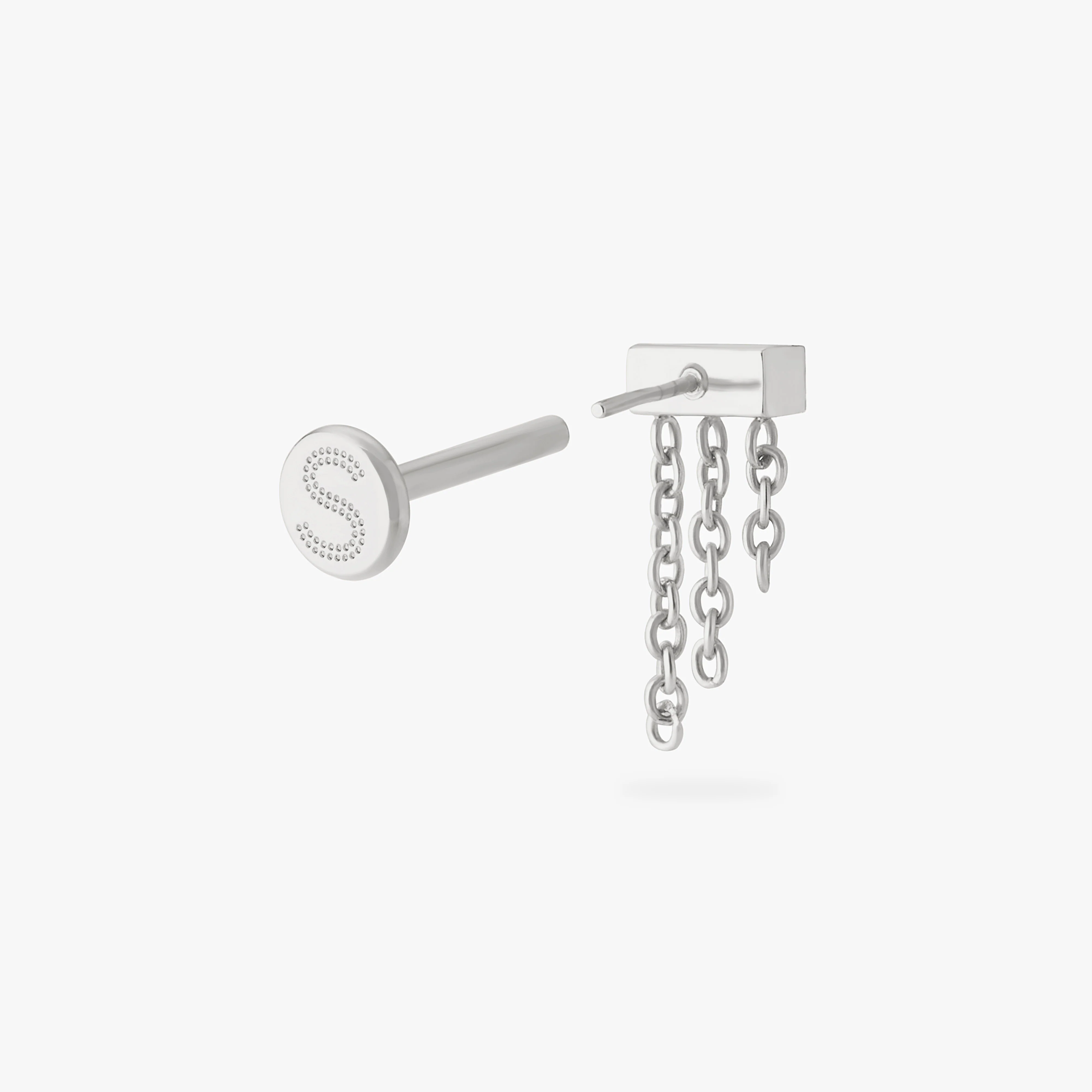 Chain Baguette Flatback Stud - Image 9