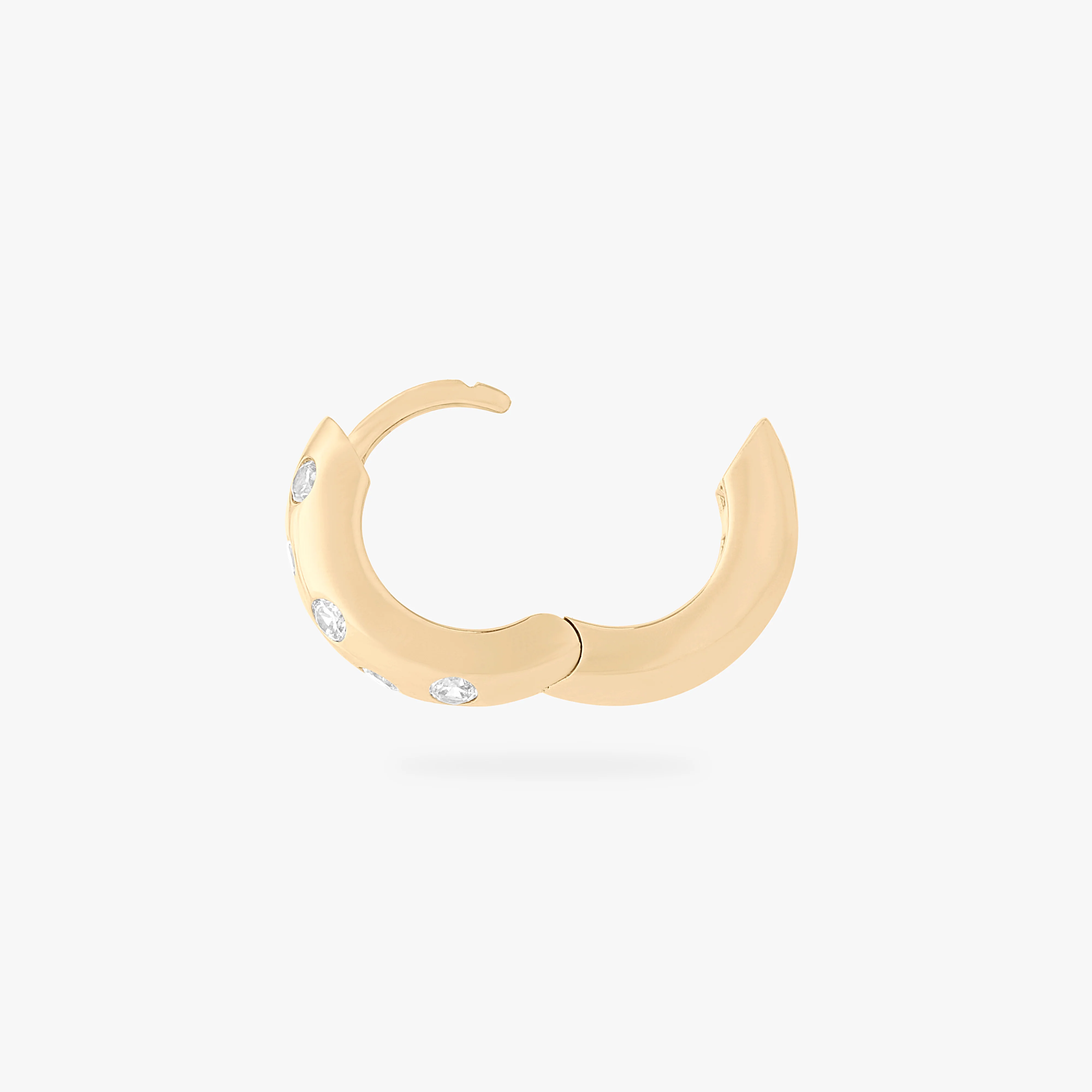 Chunky CZ Huggie - Image 4