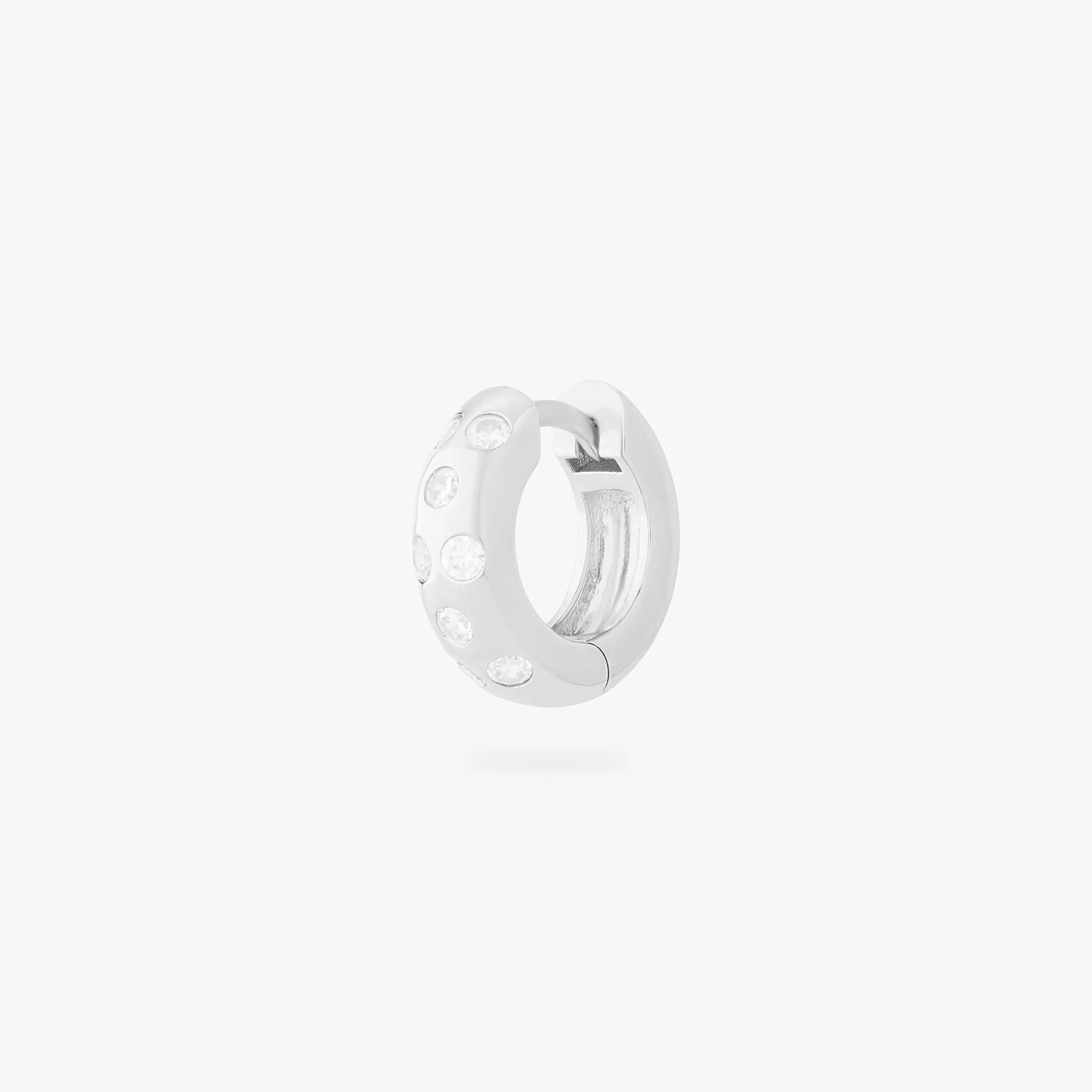 Chunky CZ Huggie - Image 5