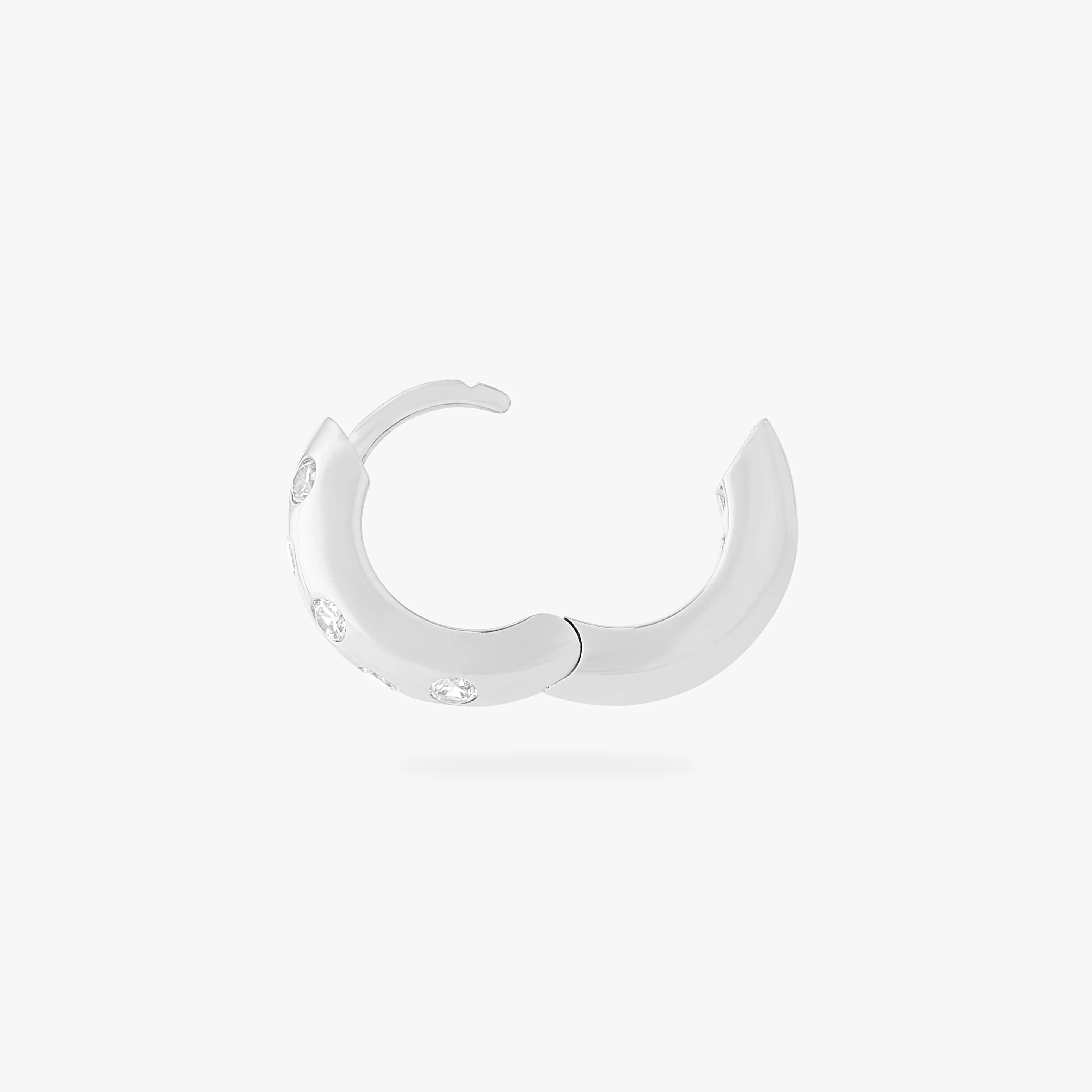 Chunky CZ Huggie - Image 7