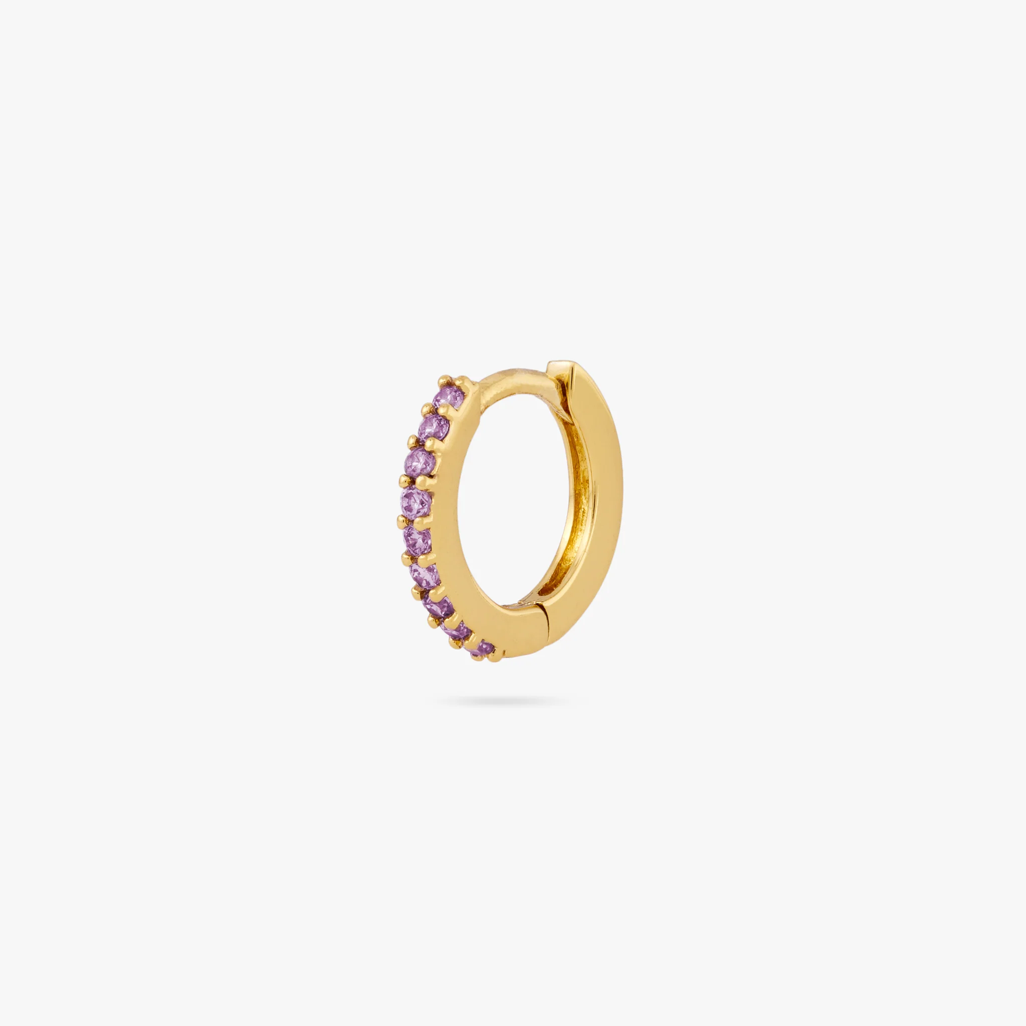 Mini Pave Huggie - Image 19