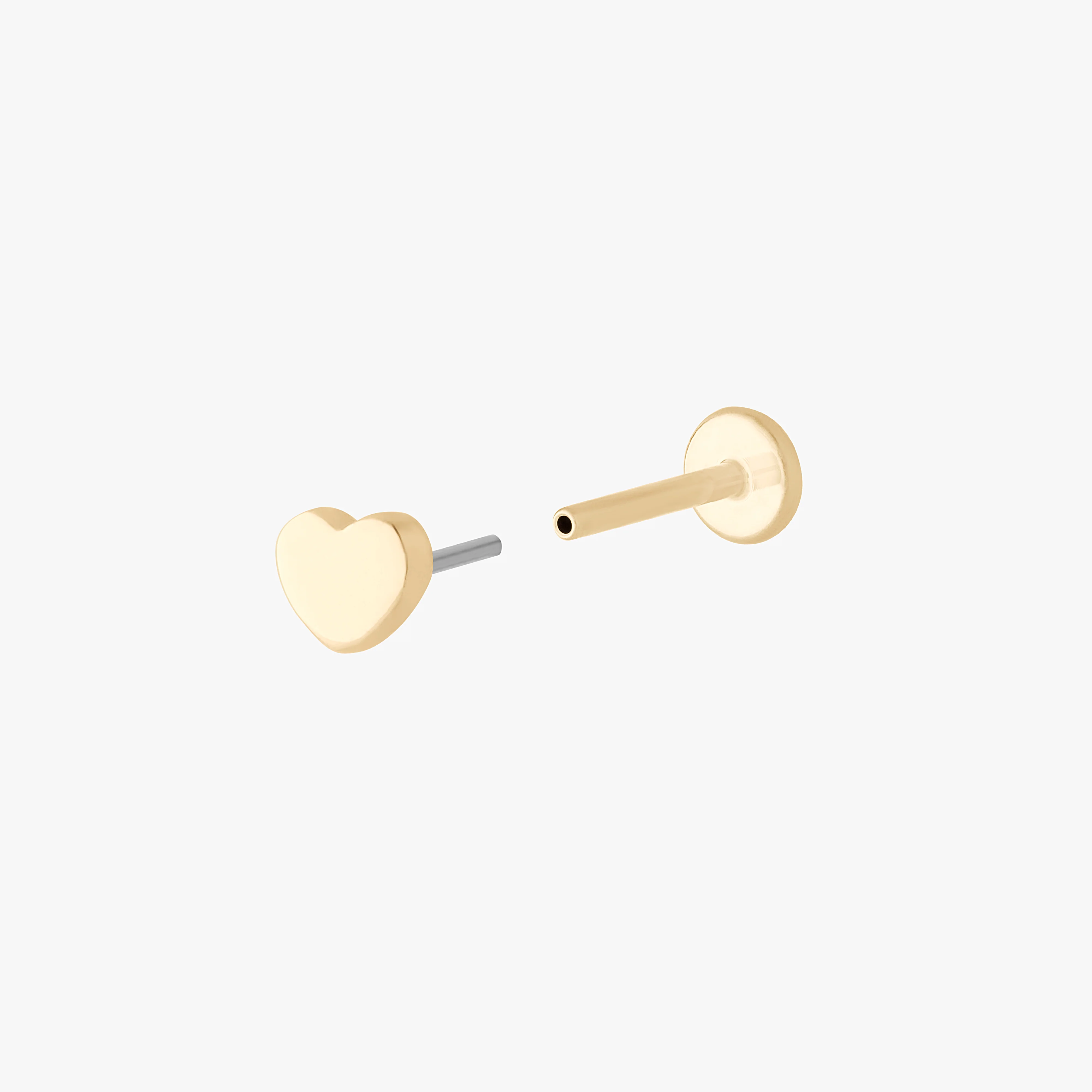 14K Heart Flatback - Image 3