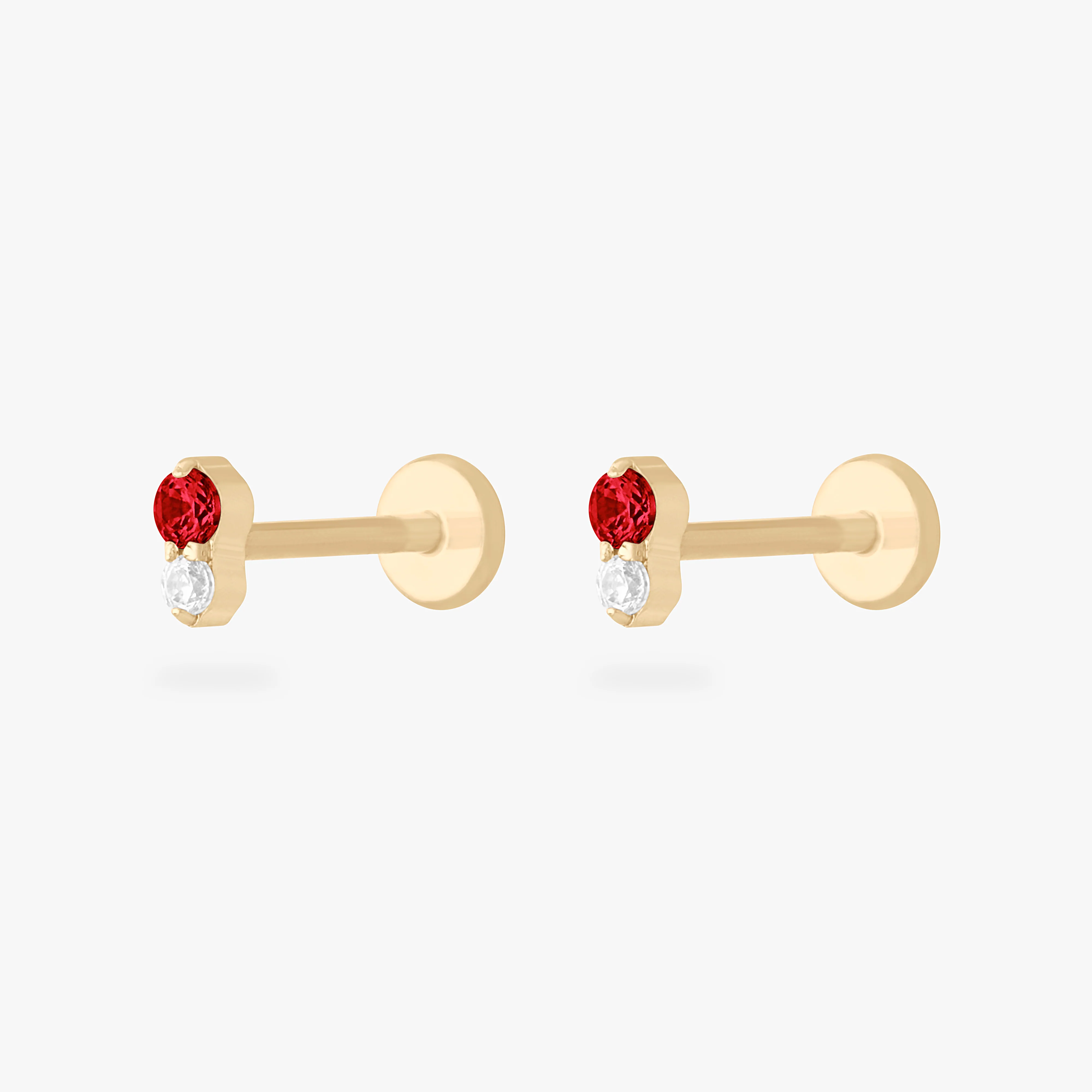 Stacked CZ Flatback Stud - Image 7