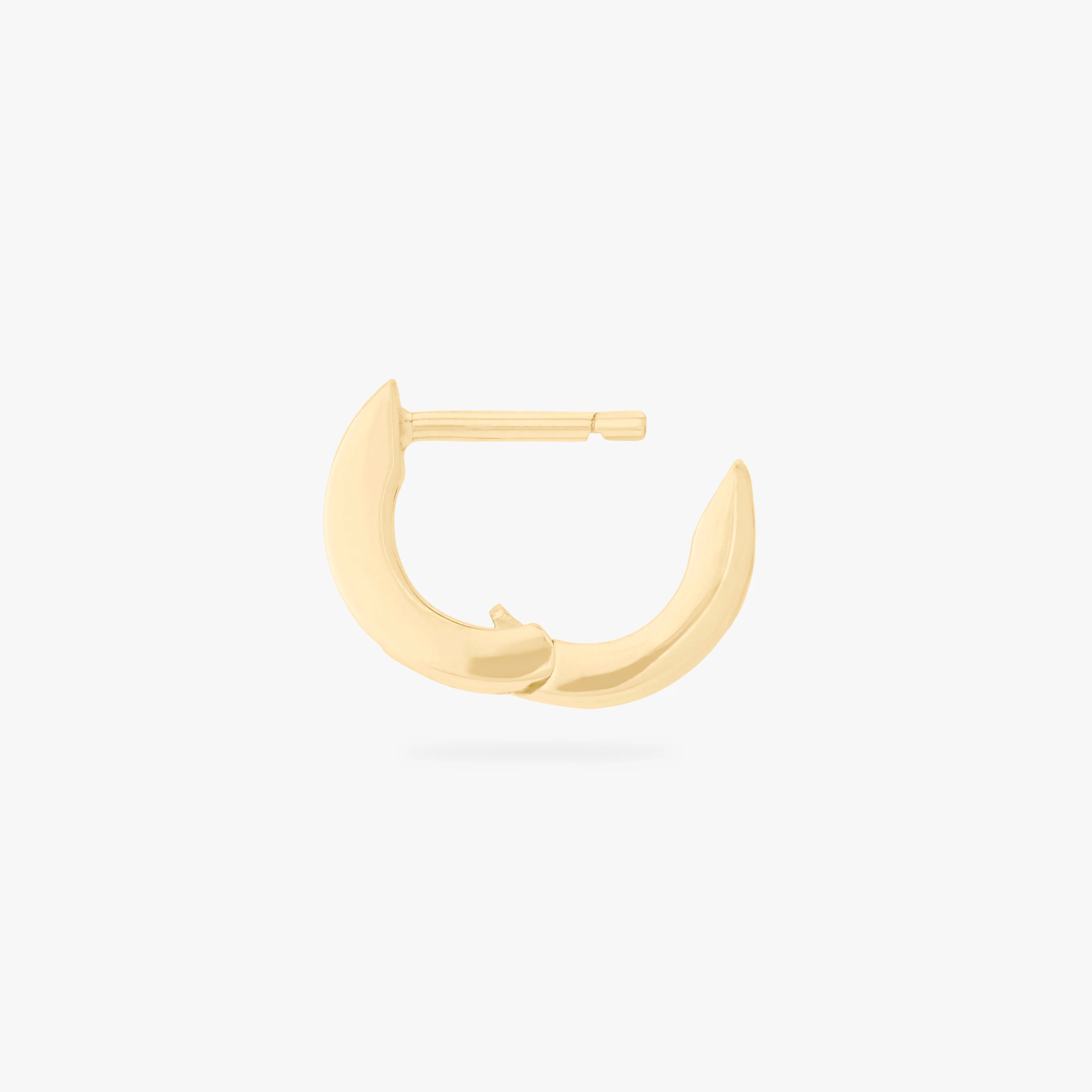 Micro Bezel Baguette Huggie - Image 2