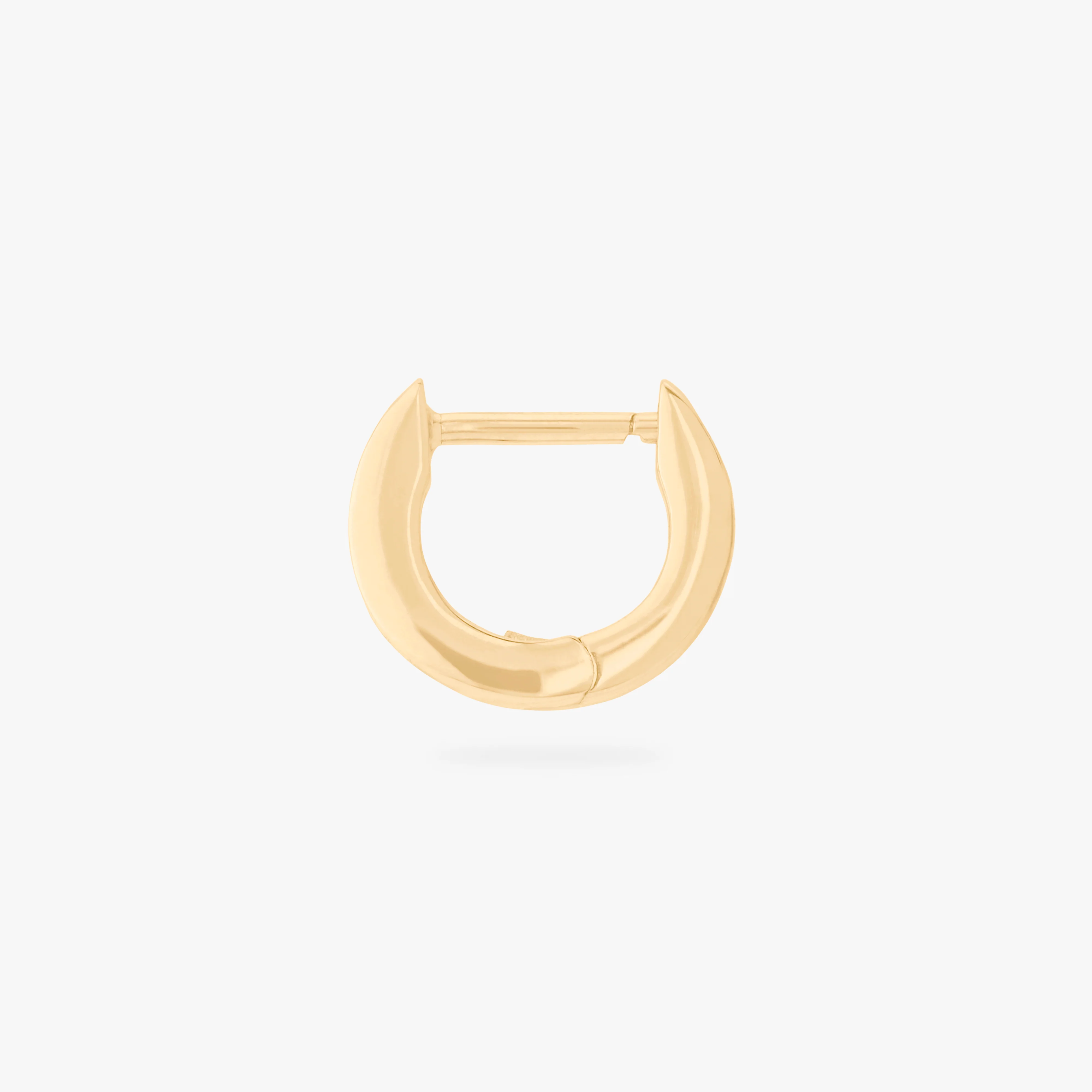 Micro Bezel Baguette Huggie - Image 3