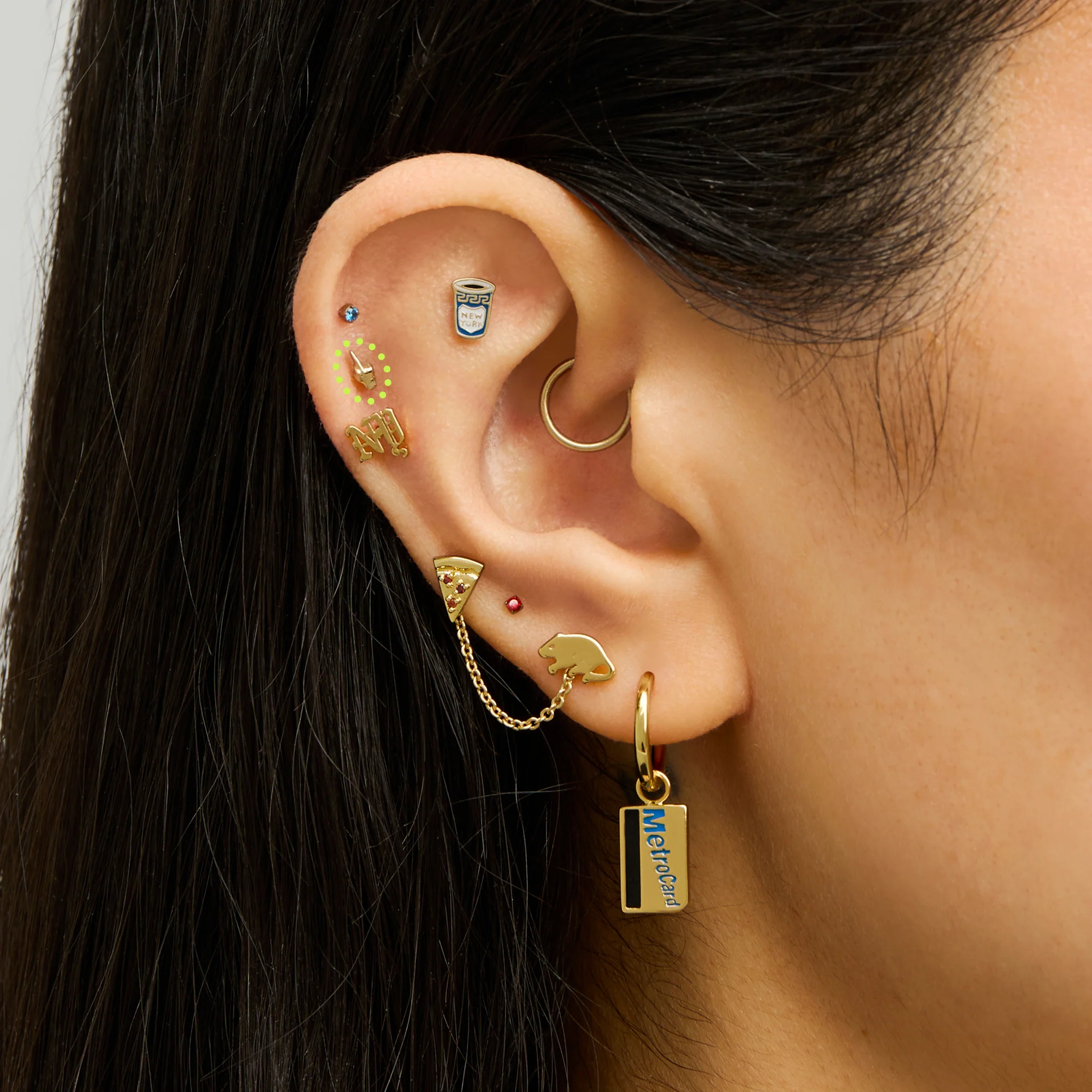 Middle Finger Flatback Stud - Image 2