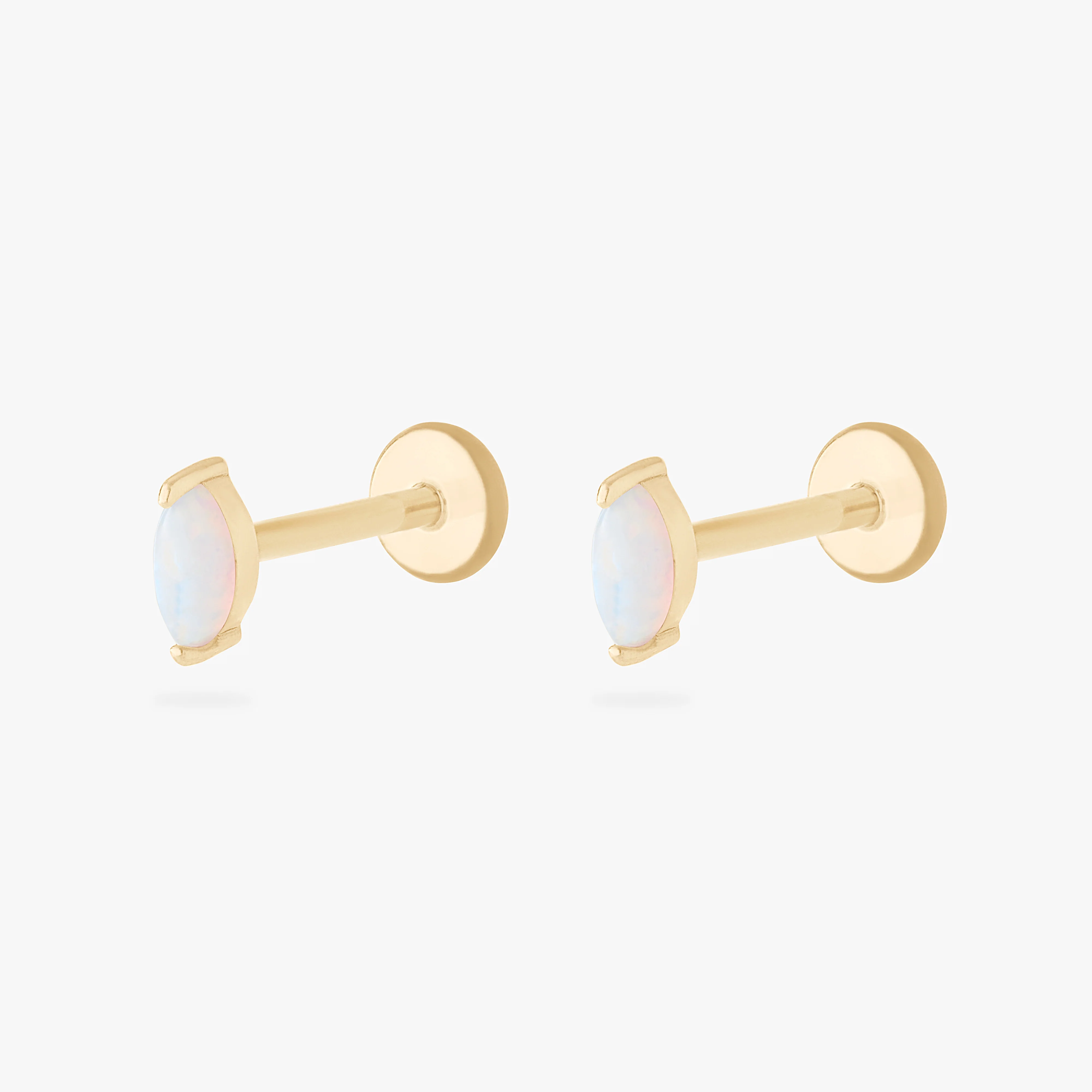 14K Marquise Opal Flatback - Image 6