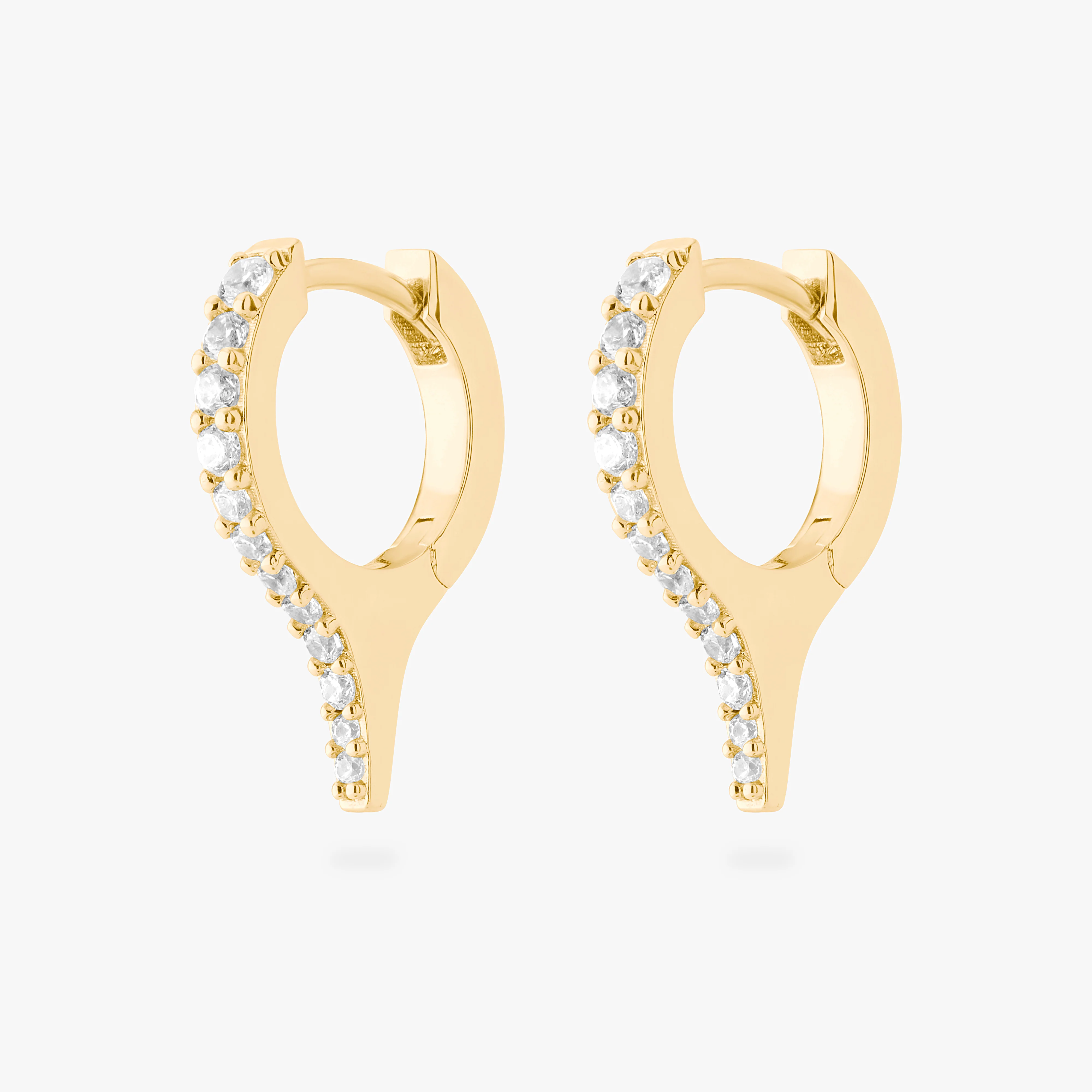 Pave Spike Huggie - Image 2
