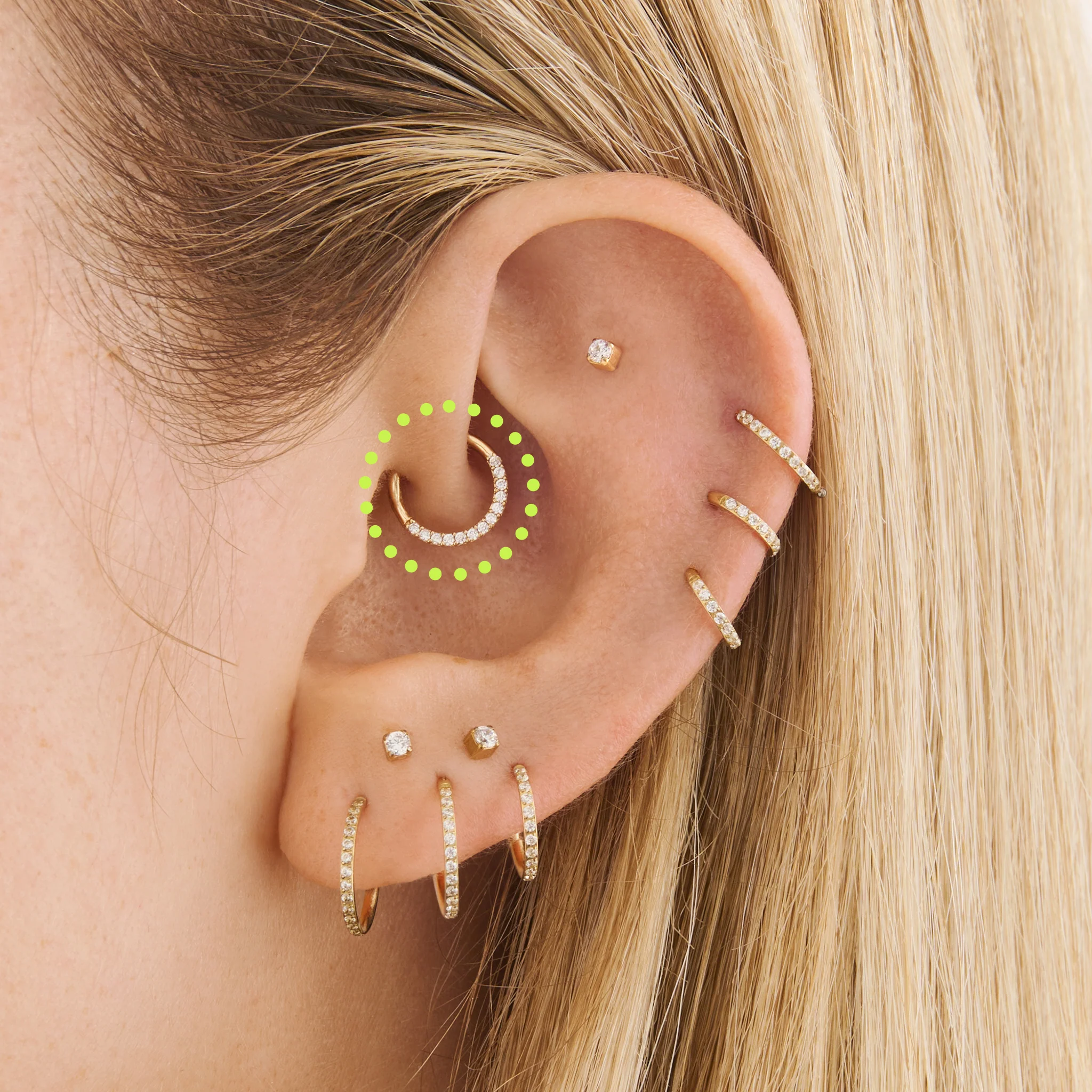 Pave Clicker 8mm Front Set - Image 2