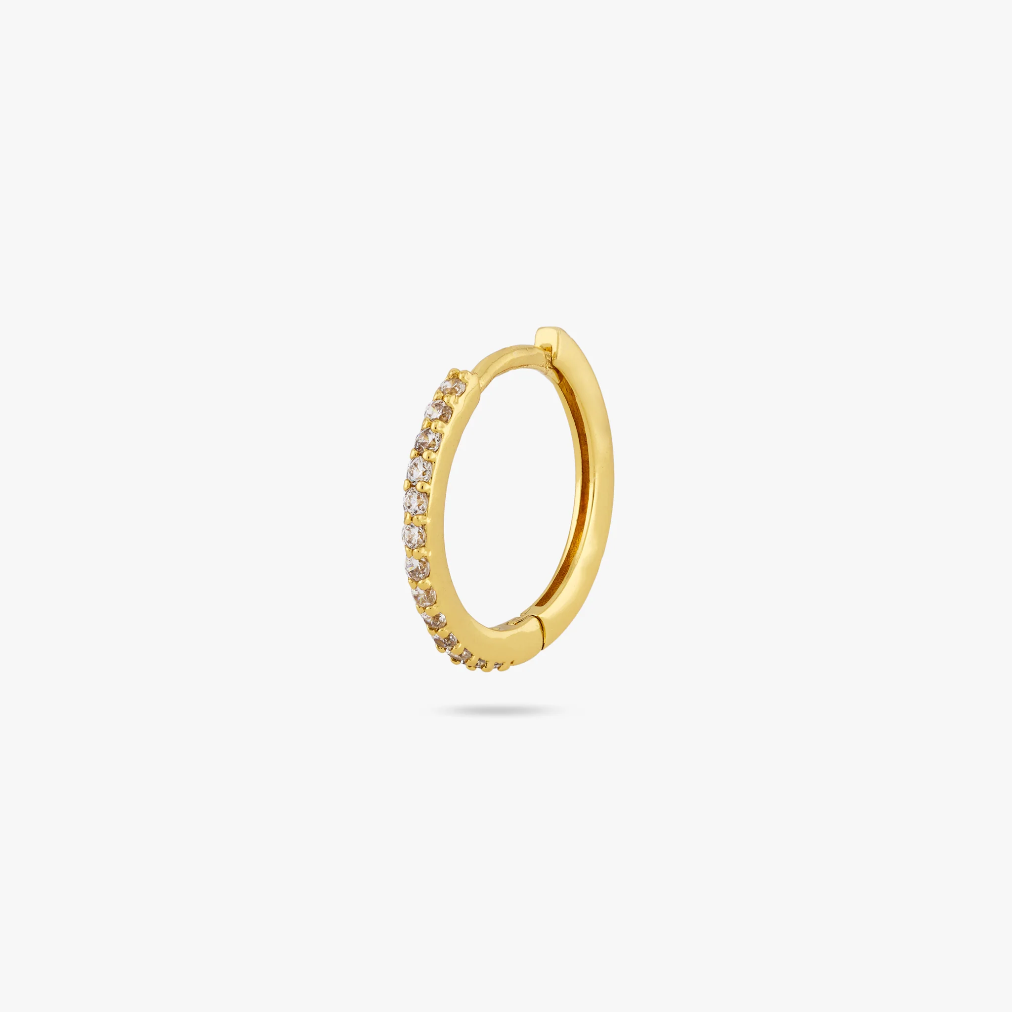 Small Pave Hoop