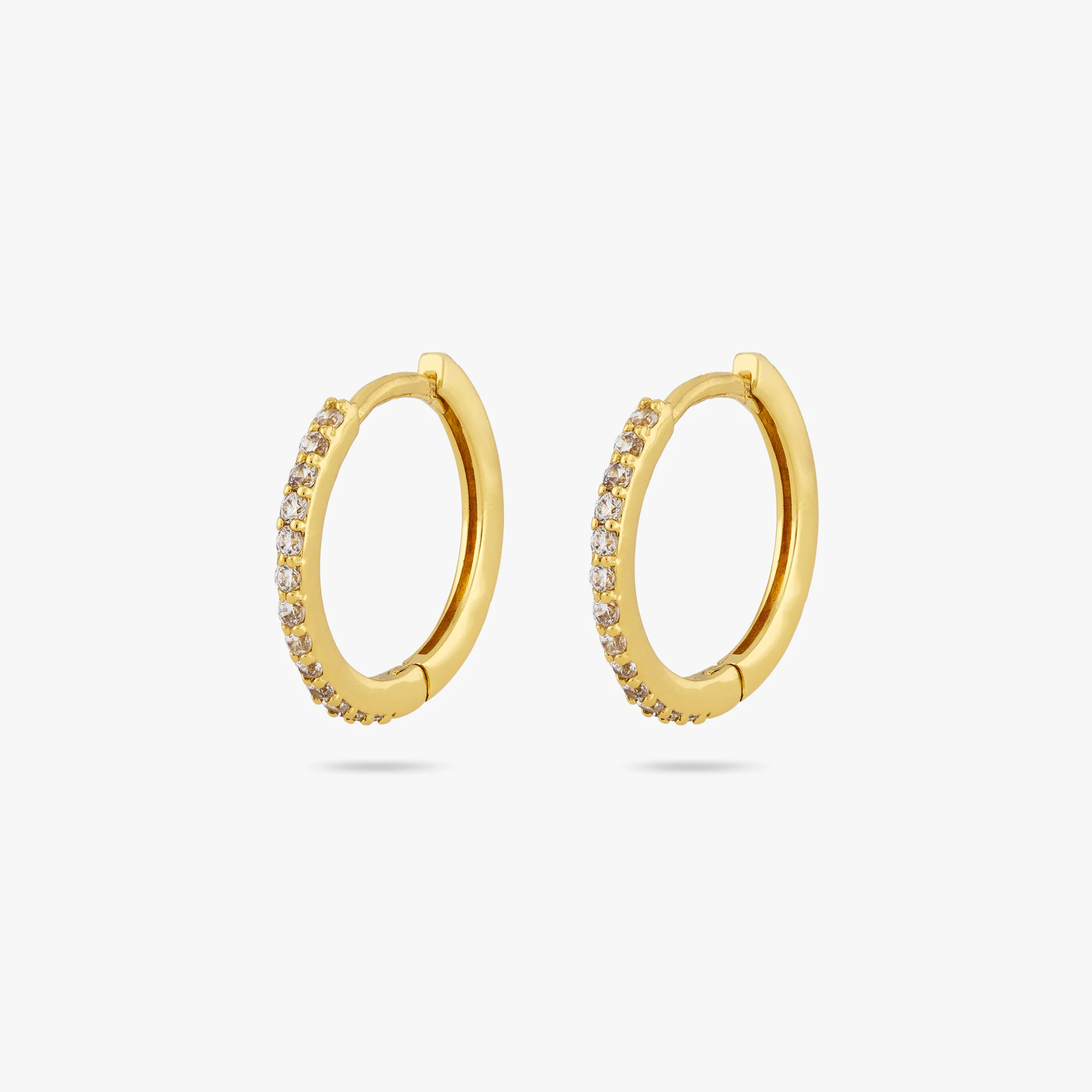 Small Pave Hoop - Image 4