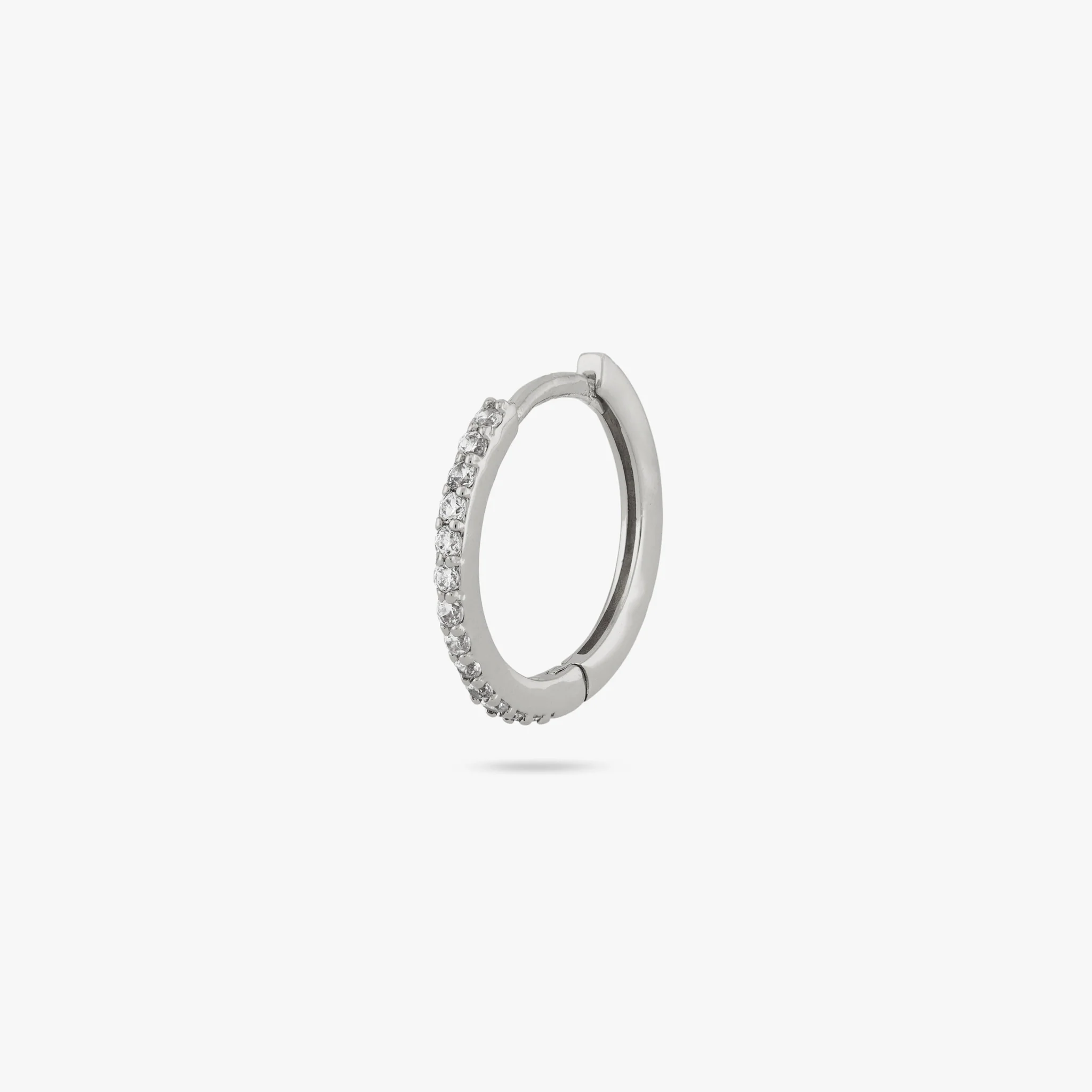 Small Pave Hoop - Image 5