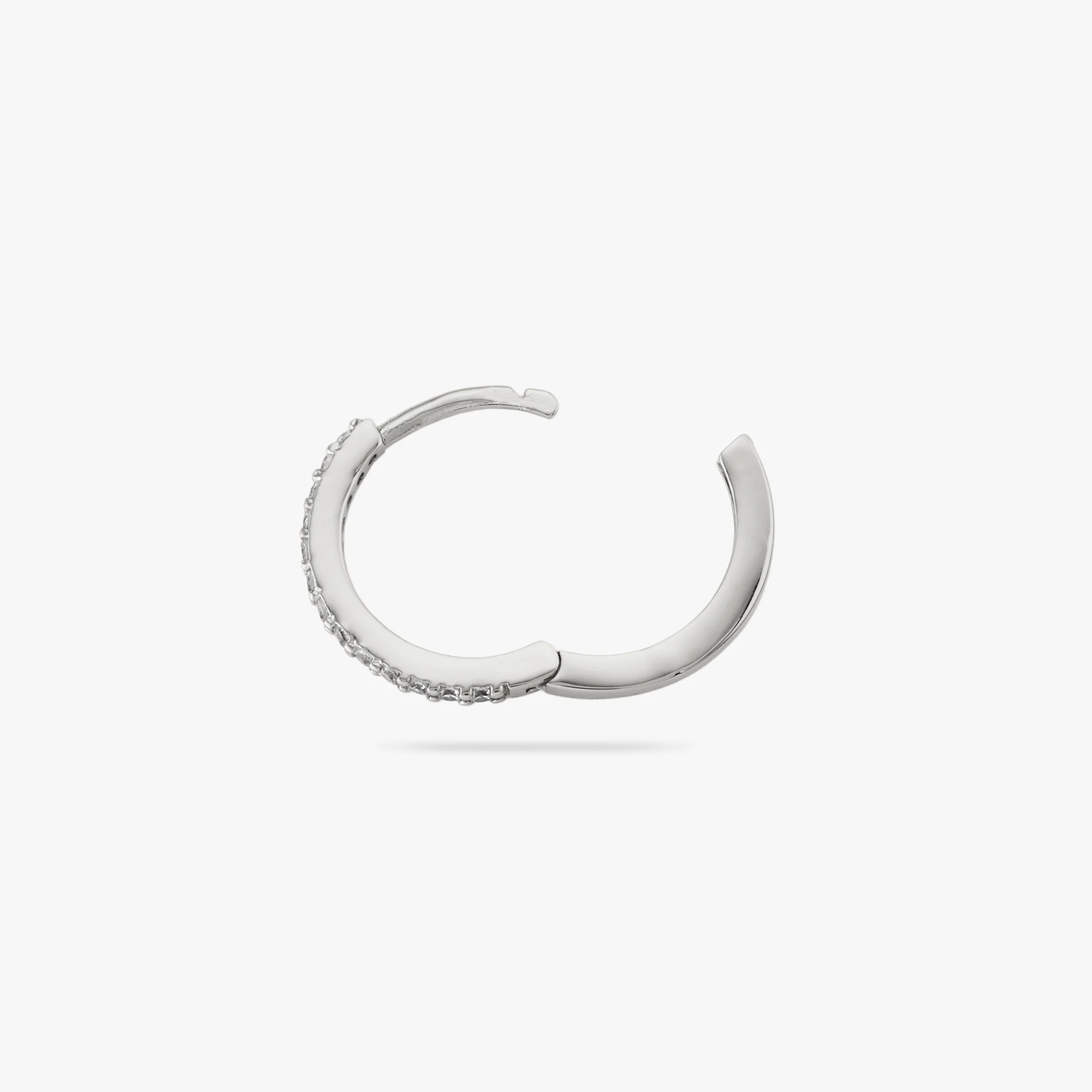 Small Pave Hoop - Image 6