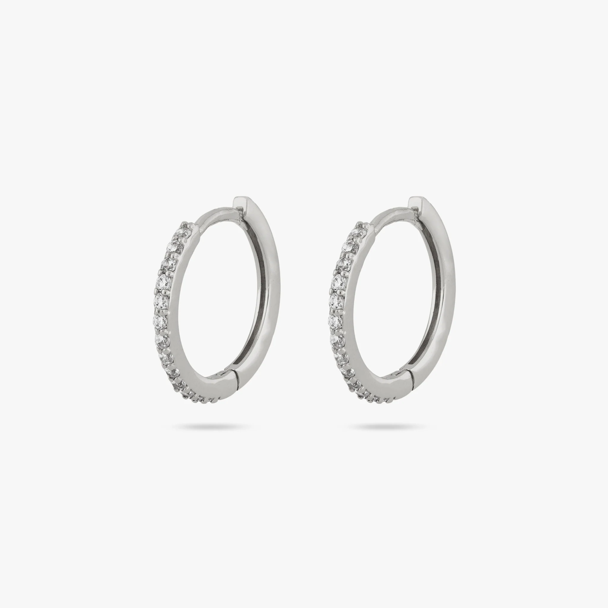 Small Pave Hoop - Image 7