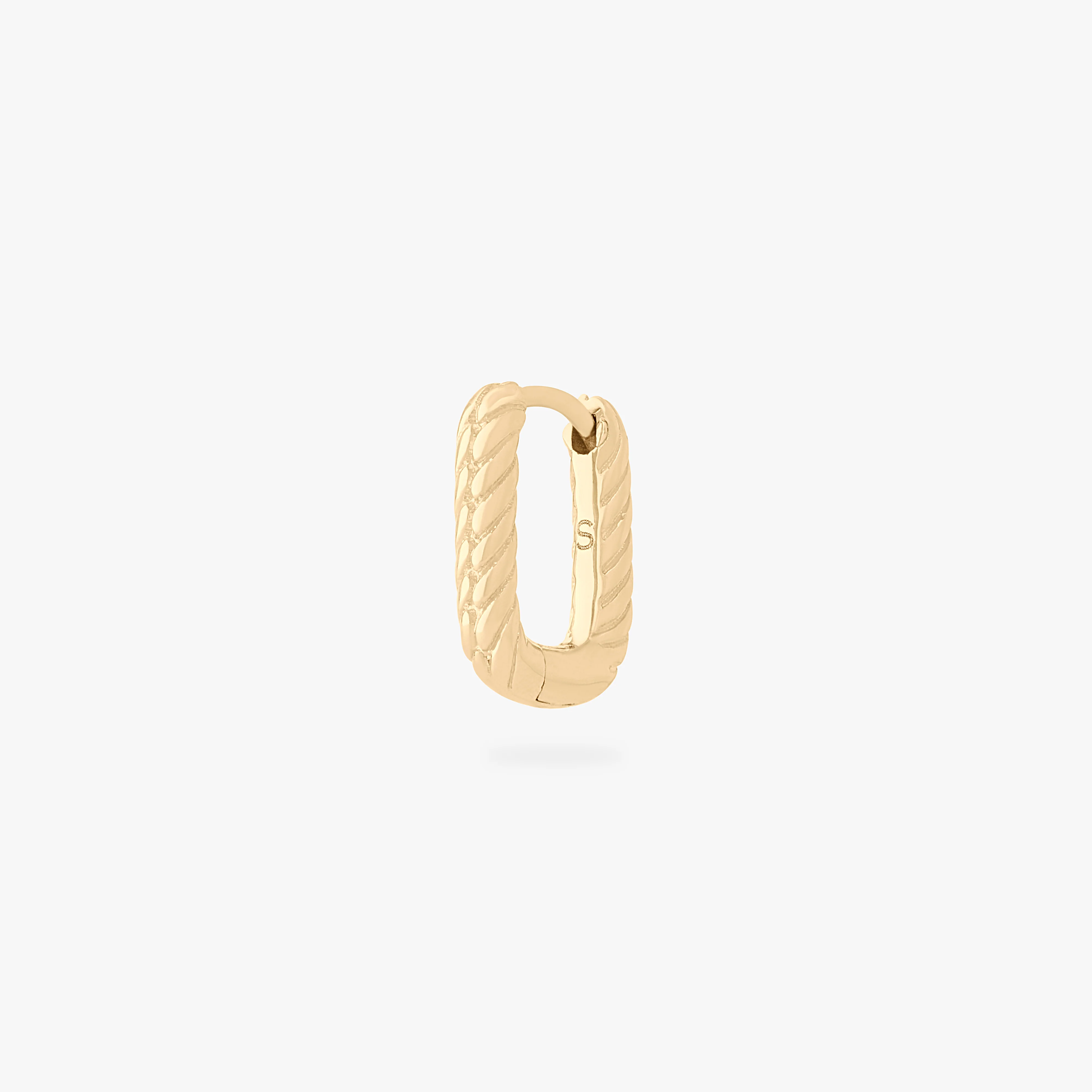 Square Twist Huggie