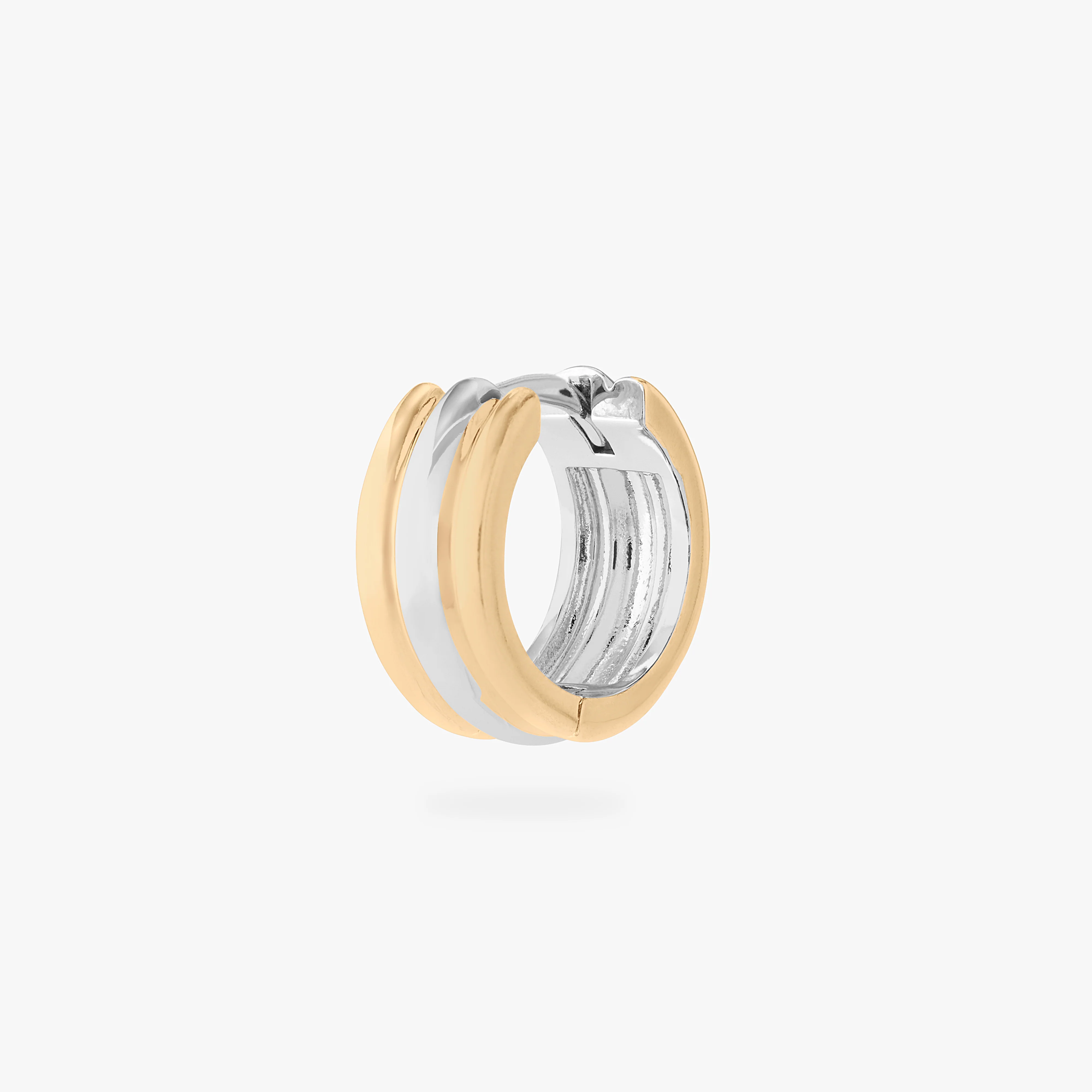 Two Tone Chunky Hoop